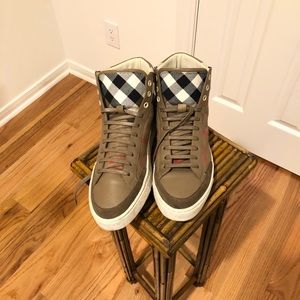 Burberry high top shoes